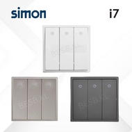 Simon I7 Switches 701033 701034 3 Gang 1/2 Way Switch with LED Indicator with Frame