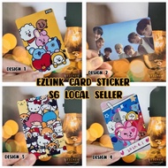 💕SG LOCAL💕 Ezlink Card Sticker/ Customisable/ BTS/ Sanrio Ezlink Back Protector/ BTS/ Hello Kitty