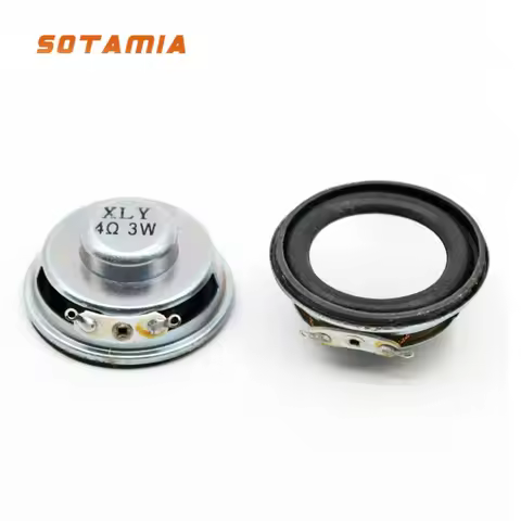 SOTAMIA 2Pcs 40MM 50MM Mini Portable Sound Speakers 4 Ohm 3W 8 Ohm 5W DIY Music Bluetooth Speaker St