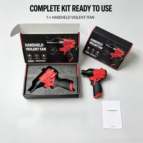 NEW M12 Brushless Jet Blower for Milwaukee 12V Battery 180000RPM Violent Turbo Fan Electric Air Dust