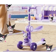 Kuromi 2in1 Scooter LED | Kids Scooter for Ages 2-10 | LED Wheels & Anti-Tip | Best for Boys & Girls