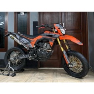 decal crf 150 oren hitam | supermoto crf 150 | decal wr 155r | decal