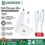 Bundling Ugreen Samsung USB Type C PD Super Fast Charging 45W 2.0 65055 Charger Head Ugreen 45W Char