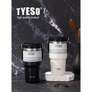 montigo tumbler tyson tumbler TYESO Large Capacity Thermos Cup Straw Stainless Steel