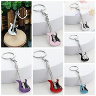 BLISS Guitar Keychain, Zinc Alloy Musical Elements Bag Pendant, Little Fresh Bass Portable Music Lov