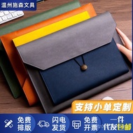 Snap File Bag File File Bag File Bag Large Capacity a4 Leather Storage Bag Business Business Informa