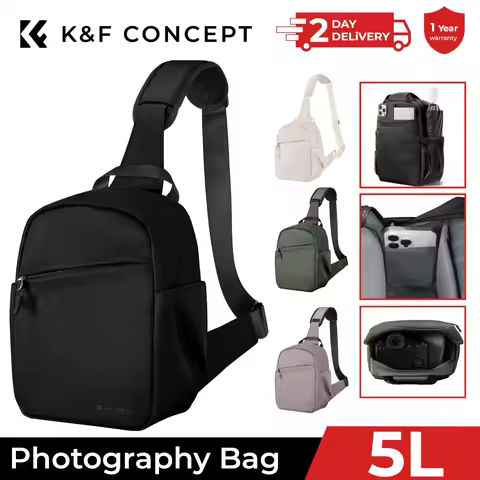 K&F Concept Camera Sling Lightweight 5L Travel Photography Crossbody Shoulder Backpack Bag for Sony 
