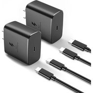 Pengecas Super Pantas 2025 Jenis C, Pengecas Dinding USB C 45W Pengecasan Pantas untuk Samsung Galax