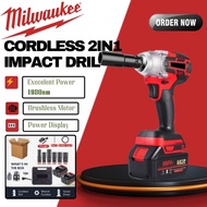 Milwaukee Cordless Impact Wrench Cordless Drill 3890VF Electric Impact Wrench Screwdriver Impact Gun