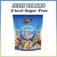 [JELLY STRAWS] Natural Juicy 0kcal Suga-free Jelly Straw, 20pcs