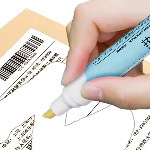 1pc Thermal Paper Eraser Pen Parcel Label Data Correction Courier Shopping Bill Thermal Paper Eraser