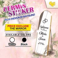 STICKER CERMIN WEDDING | STICKER CERMIN WELCOME BOARD | STICKER SELAMAT DATANG