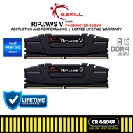 G.SKILL Ripjaws V DDR4 3600MHz CL18 RAM - 2x8GB/2x16GB/2x32GB (Limited Lifetime Warranty)