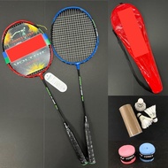 Racket Power YY-1308 pack of -2pcs Racket + 1 Bag + 2pcs Grip + 3pcs Shuttlecock