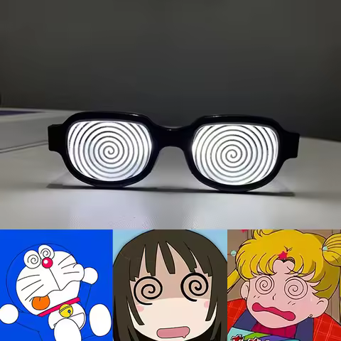 Edogawa Conan Led Technology Luminous Funny Glasses Bar Sunglasses Cos Anime Essential For Halloween