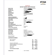 etiqa AV + roadtax exora