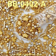 Best GR-BB-0402 Trimit springkel sprinkles 100gr pearl white goldbiru - BB-0402-A