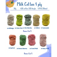 New Color Milk Cotton 4ply - 4-ply Knitting Yarn