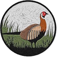 Pheasant Patch Embroidered Iron on Patches for Clothes Backpacks Bags Jeans Jackets Size 3" ID45095