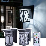 DARNELL LED Solar Lamp, IP54 Rating Waterproof Solar Wall Lights, Decorative Round/Square 3 Color Li