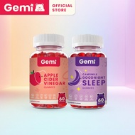 Gemi ACV & Goodnight Sleep Gummy/GemiGummi 2 Jars /