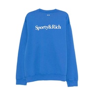 SPORTY & RICH Fashion  Letter Print Men's and Women's Casual Crew Neck Sweatshirt 0203