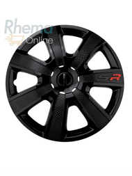 Jgo 4 Tapones Polveras Rin 15 Negro Versa Jetta Mzda Swift