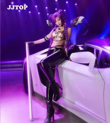 LOL KDA Cosplay Costume KDA Kaisa Cosplay Costume Game Kaisa Outfit Fullsets K/DA Group LOL Characte