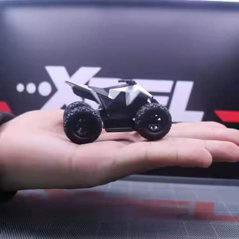 1/32 Tesla dirt motor bike for kids Four-wheel swivel Alloy Car Model Diecasts Off-road Vehicles Car