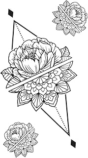 Best Friend Tattoos,Flower TH-GZ-713,Flower Tattoos,Resilience,Real Tattoo Look,Water-Resistant,Last