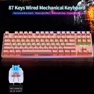 Gaming BAJEAL K100 Mechanical Keyboard 87key TKL - Rainbow LED