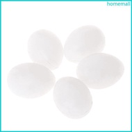 HO Plastic False Eggs 5Pcs Simulation Solid White for Pigeons Eggs for