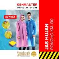 Kenmaster Jas Hujan EVA KM-130 Pink Poncho / Jas Hujan Tebal / Jas Hujan Jumbo - JAS028