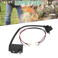 UPSTOPBO Chainsaw Ignition Coil, Black Metal Ignition Coil Module, Easy Installation With Wire Compa