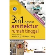 3 in 1 Home Architectural Design (Use: AutoCAD, 3ds Max, Vray)