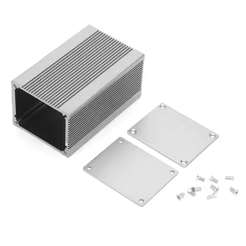 Electronic Project Enclosure Case Printed Circuit Board Instrument Aluminum Cooling Box Electronic P