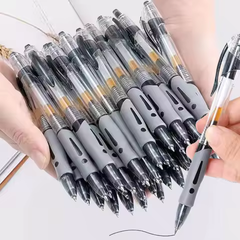 13 PCS Retractable Gel Pens Set Black/Red/Blue Ink Ballpoint Gel Pen For Office Supplies School Stat