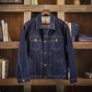 MRA brand retro 2025 autumn new TYPE-2 original cowhide western denim jacket 13.8 ounces dark short 