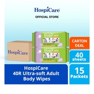 HospiCare 40R Ultra-soft Adult Body Wipes Resealable