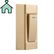 OTUINSG Switch Panel Wall Light Switch Lamp Panel 1 Gang 2 Way Hand-squeezed Bedside Switch