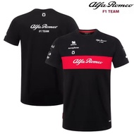 [Spot goods】2025 Newest F1 Racing Jersey + Alfa Romeo F1 Racing 2025 Team T-Shirt + Unisex Summer Sh
