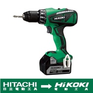 【台北益昌】 日立HITACHI 更名 HIKOKI DS18DBEL 18V 無刷起子電鑽 雙電3.0AH