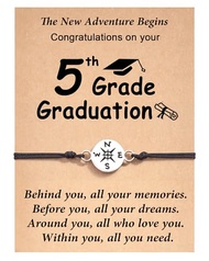 Tarsus Graduation Gifts 2024 Compass Bracelets for Women Men Her Him, 5th Grade, 8th Grade, High Sch