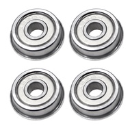 WZZG 10PCS F698ZZ 2RS 8*19*6mm double shield 440C stainless steel flange SF698ZZ ball bearing