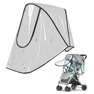 Universal Stroller Rain Cover Baby Car Weather Wind Sun Shield Transparent Breathable Trolley Umbrella Baby Stroller Accessories