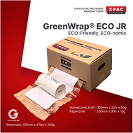 GreenWrap Eco Junior - 30meter(K30cm/W20cm), Honeycomb Wrap/ White Liner Paper/ Honeycomb Kraft Paper Wrap/ Protective Wrap/ Gift Wrap/ Cushion Wrap/ Honeycomb Paper Box/ Art&amp;Craft/ Packaging/ Paper Wrapper/ Honeycomb Kraft Paper roll