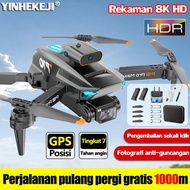 100% Imported KKRC Drone Drone jarak jauh 5 km Kamera ganda 8K HD dengan 3 baterai Masa pakai batera