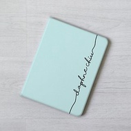客製化加名字粉藍保護殼iPad 10代 Air 4 mini 6 12.9吋書本式
