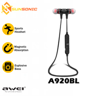 Awei A920bl Sweat-Proof with Magnetic Lock In-Ear Bluetooth Earphone