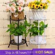 🇸🇬Free shipping🇸🇬Metal Plant Shelves Flower Pot Holder Plant Stand Display / Nordic flower stand floor-standing plant stand balcony flower stand rack simple green succulent